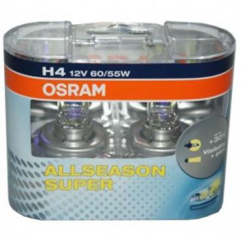 Галогеновые лампы OSRAM Allseason +30% H4 60/55W (BOX) Галогеновые лампы OSRAM Allseason +30% H4 60/55W (BOX)