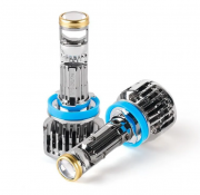 Визант Y9 LED мини-линзы H11 белый, чип CSP (ближн свет, ПТФ)
