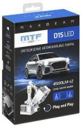 Лампа LED MTF LIGHT MaxBeam, D1S, 85V, 35W, 4500lm, 6000K кулер (к-т)