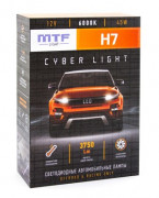 Лампа LED MTF CYBER LIGHT, H7, 12V, 45W, 3750lm, 6000K кулер (к-т)