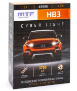 Лампа LED MTF CYBER LIGHT, HB3(9005), 12V, 45W, 3750lm, 6000K кулер (к-т)