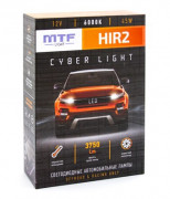 Лампа LED MTF CYBER LIGHT, HIR2(9012), 12V, 45W, 3750lm, 6000K кулер (к-т)