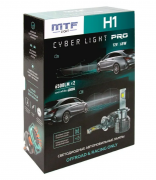 Лампа LED MTF CYBER LIGHT PRO, H1, 12V, 65W, 6500lm, 6000K кулер (к-т)