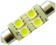 Лампа LED Маяк STANDARD T11*31 4SMD 12V 5050 (5,0*5,0) S8,5 White (1 шт.)