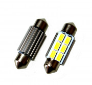 Лампа LED Маяк STANDARD T11*36 6SMD 12V 5730 S8,5 White (1 шт.)