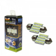 Лампа LED Маяк T11x31 S8.5/8  12-30V  24SMD (B-21) 2шт
