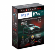Лампа LED MTF LIGHT MaxBeam Mini, H7/H18, 12V, 45W, 4500lm, 6000K кулер (к-т)