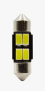 Лампа LED Маяк T11*36 4SMD 12V BLK06/2BL White Black (2 шт.)