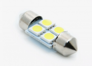 Лампа LED Маяк STANDARD T11*36 4SMD 12V S8,5 5050 (5.0*5.0) White (1 шт.)