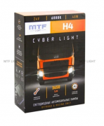 Лампа LED MTF CYBER LIGHT, H4, 24V, 45W, 3750lm, 6000K кулер (к-т)
