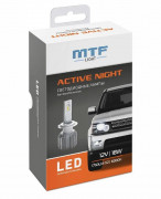 Лампа LED MTF LIGHT ACTIVE NIGHT, HB3, 18W, 1750lm, 6000K (к-т)