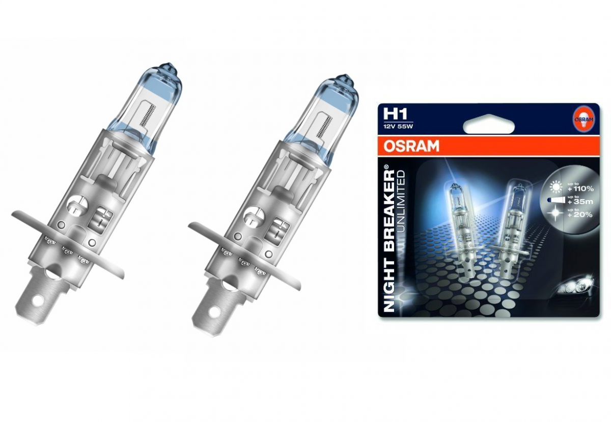 OSRAM H 1 64150 Night Breaker Unlimited +110% (55w) (2шт. блистер) OSRAM H 1 64150 Night Breaker Unlimited +110% (55w) (2шт. блистер)