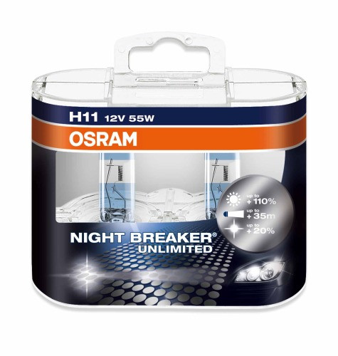 Галогеновые лампы OSRAM Night Breaker Unlimited +110% H11 BOX Галогеновые лампы OSRAM Night Breaker Unlimited +110% H11 BOX