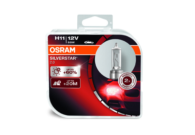 Галогеновые лампы OSRAM Silverstar +60% H11 (BOX) Галогеновые лампы OSRAM Silverstar +60% H11 (BOX)